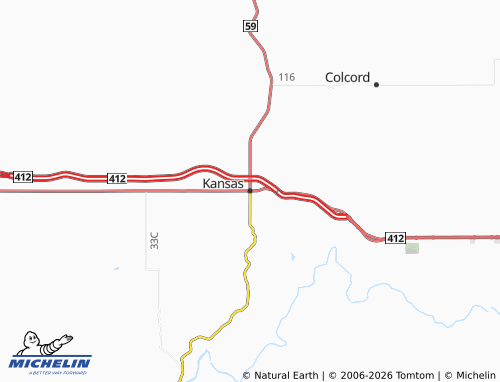 Mapa MICHELIN Kansas - ViaMichelin