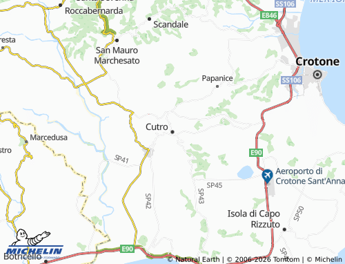 Carte MICHELIN Cutro - ViaMichelin