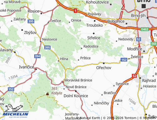 Mappa MICHELIN Prštice - ViaMichelin