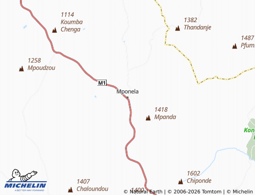 MICHELIN Mponela map - ViaMichelin