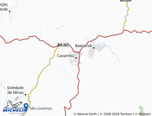 MICHELIN Caxambu map - ViaMichelin