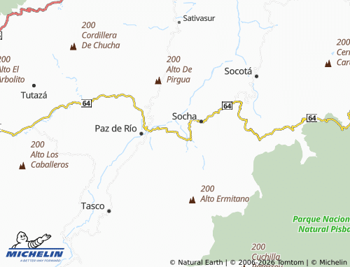 MICHELIN Sochuelo map - ViaMichelin
