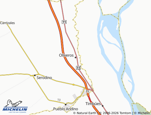 Mappa MICHELIN Oliveros - ViaMichelin