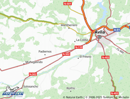 MICHELIN La Serrada map - ViaMichelin