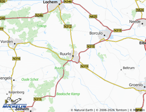 Mappa MICHELIN Ruurlo - ViaMichelin