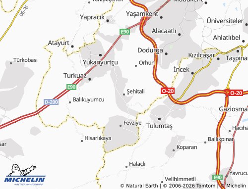 Mappa MICHELIN Şehitali - ViaMichelin