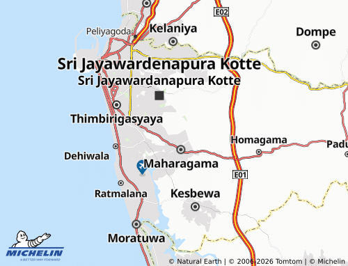 MICHELIN-Landkarte Udahamulla West - ViaMichelin