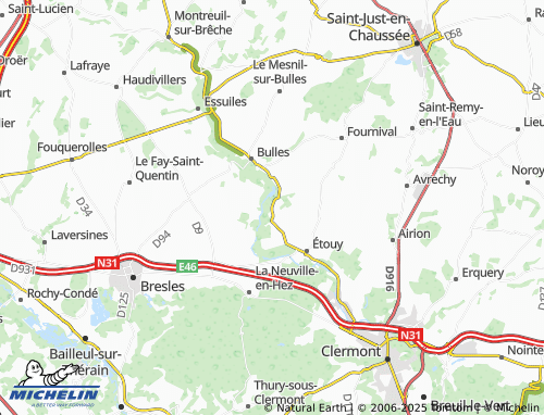 MICHELIN Lorteil map - ViaMichelin