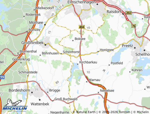 MICHELIN Klein Barkau map - ViaMichelin