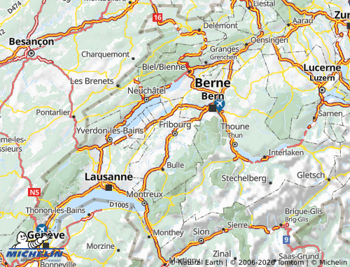 Mappa MICHELIN Friborgo - ViaMichelin