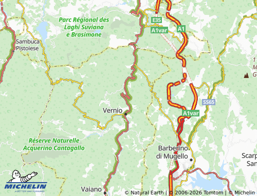 MICHELIN Gorandaccio map - ViaMichelin