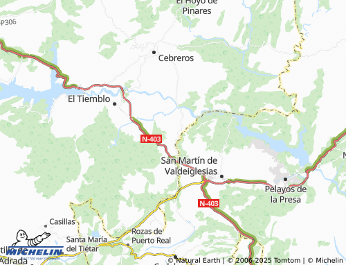 MICHELIN Dehesa de Valdesanmartín map - ViaMichelin