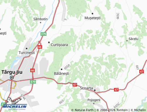 MICHELIN Voiteștii de Vale map - ViaMichelin