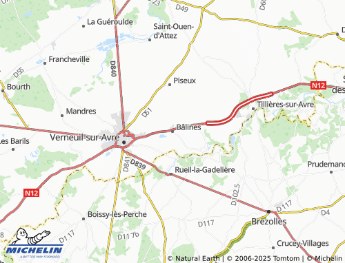 MICHELIN-Landkarte Bâlines - ViaMichelin