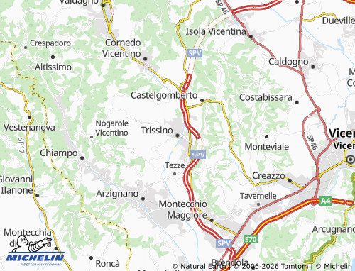 Mapa MICHELIN Trissino - ViaMichelin