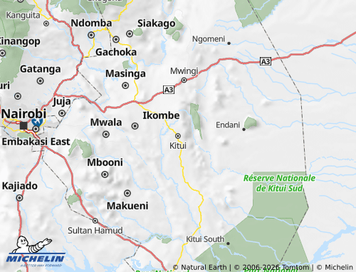 MICHELIN Kitui map - ViaMichelin