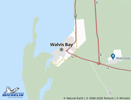 MICHELIN Walvis Bay Extension 3 map - ViaMichelin