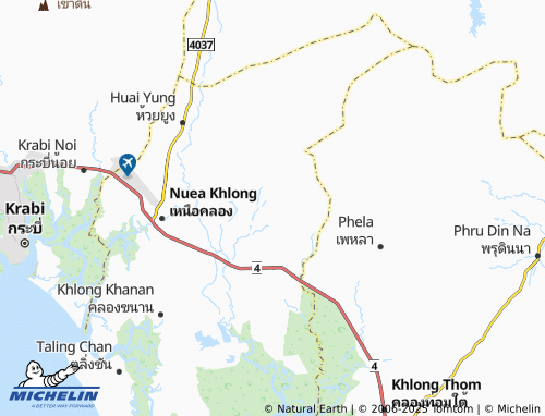 MICHELIN Khok Yang map - ViaMichelin