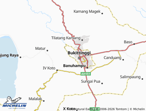 MICHELIN-Landkarte Bukit Apit Puhun - ViaMichelin