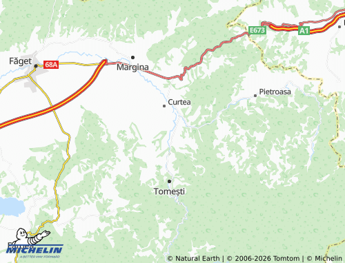 Mappa MICHELIN Românești - ViaMichelin
