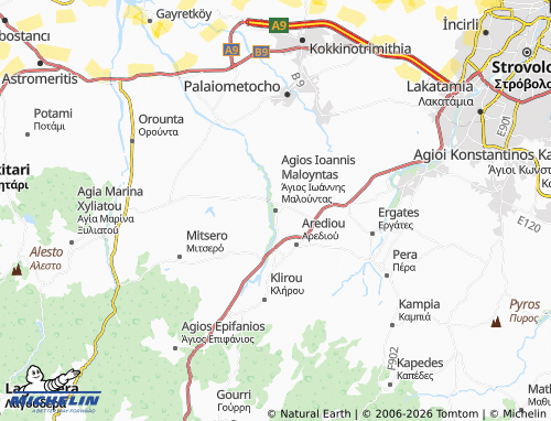 Carte MICHELIN Agios Ioannis Maloyntas - ViaMichelin