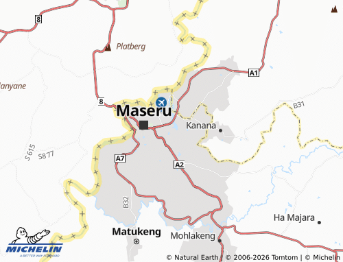 MICHELIN Lower Thamae map - ViaMichelin