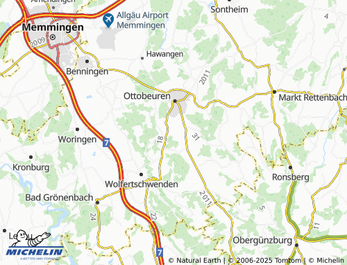 MICHELIN-Landkarte Schellenberg - ViaMichelin