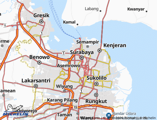 MICHELIN-Landkarte Jepara - ViaMichelin