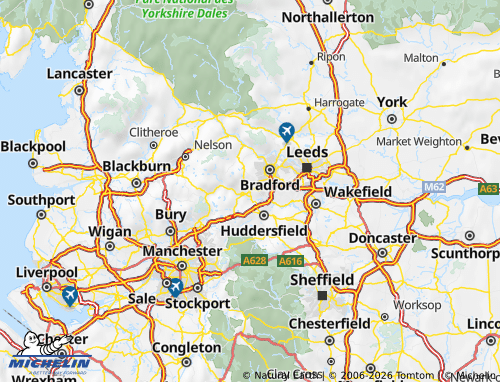 Carte MICHELIN Calderdale - ViaMichelin
