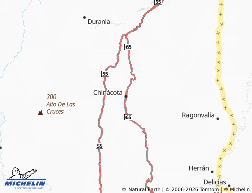 Mapa MICHELIN Chinácota - ViaMichelin