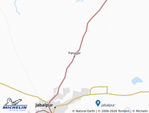 MICHELIN Panagar map - ViaMichelin