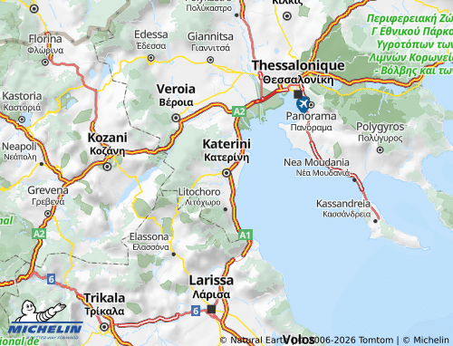 Carte MICHELIN Pieria - ViaMichelin