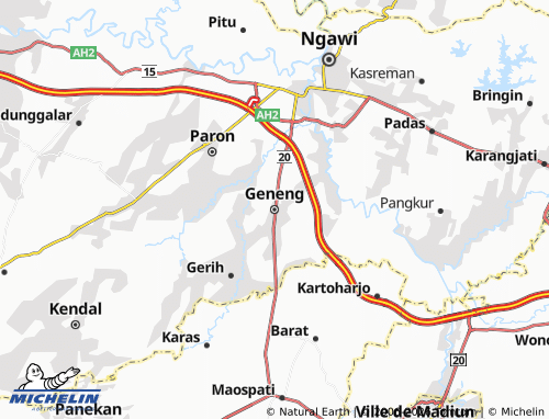 MICHELIN-Landkarte Geneng - ViaMichelin