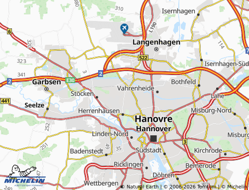 MICHELIN Burg map - ViaMichelin