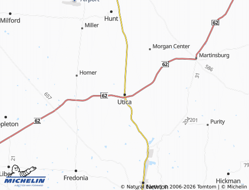 Carte MICHELIN Utica - ViaMichelin