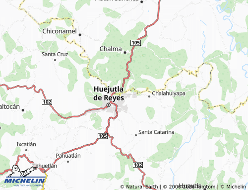 Mapa MICHELIN Paraíso de las Huastecas - ViaMichelin