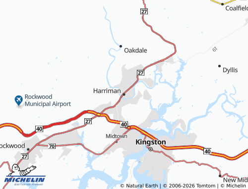 Mapa MICHELIN Harriman - ViaMichelin