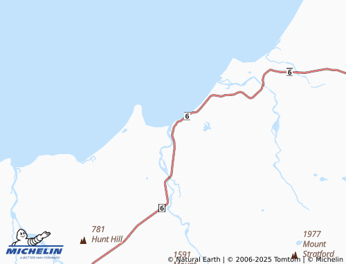 MICHELIN Bruce Bay map - ViaMichelin