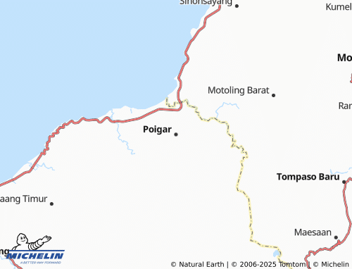 MICHELIN Poigar map - ViaMichelin