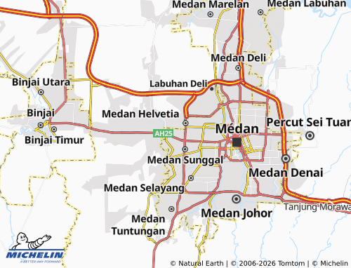 MICHELIN Cinta Damai map - ViaMichelin