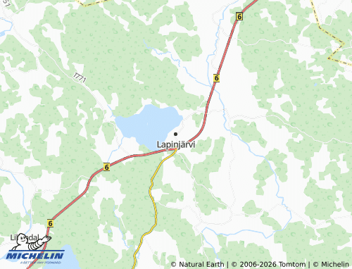 MICHELIN-Landkarte Lapinjärvi - ViaMichelin