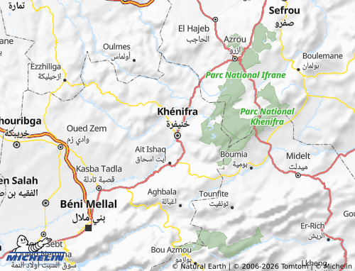 Mappa MICHELIN Khneefrah - ViaMichelin