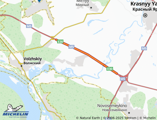 MICHELIN Sokskiye zori ST map - ViaMichelin
