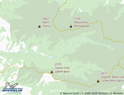 Mapa MICHELIN Mosteiro de Rila - ViaMichelin