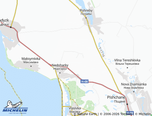 MICHELIN Pashchenivka map - ViaMichelin