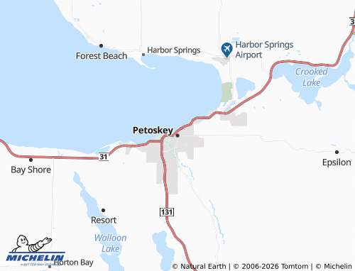 Mappa MICHELIN Petoskey - ViaMichelin