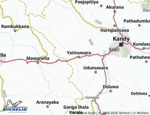 Mappa MICHELIN Kandangama South - ViaMichelin