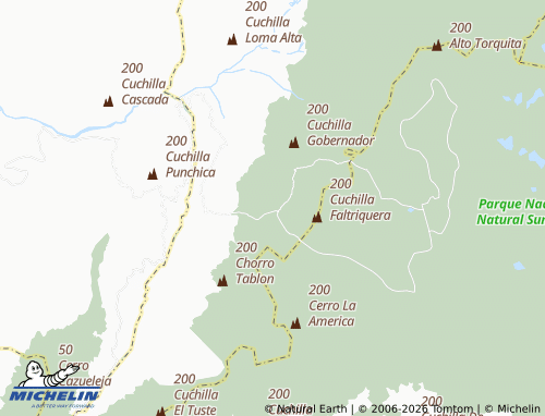 Carte MICHELIN Tunal Alto - ViaMichelin
