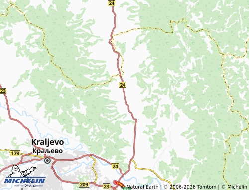 MICHELIN Vitkovac map - ViaMichelin