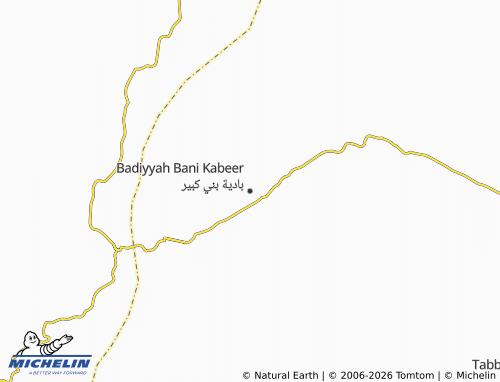 MICHELIN-Landkarte Badiyyah Bani Kabeer - ViaMichelin